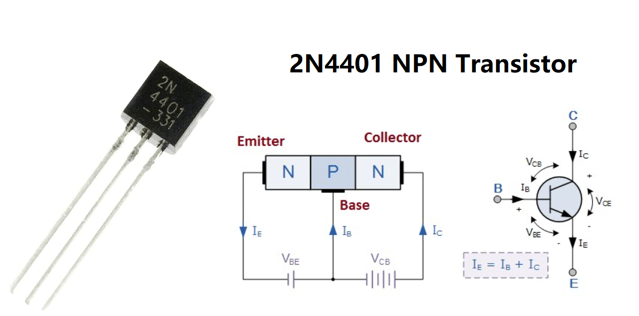 Everything about 2N4401 NPN Transistor Datasheet, Pinout, and